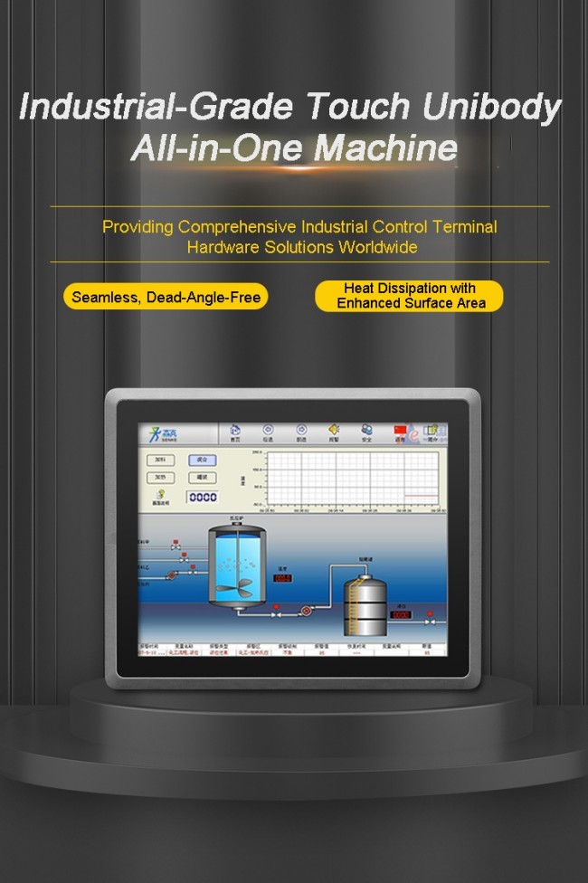 27 Inch Aluminum Case TFT Screen Monitor VGA Waterproof LCD Industrial Embedded Touchscreen