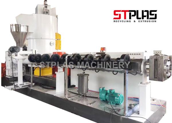 Large Output Single Screw Plastic Extruder , Plastic Recycling Granulator