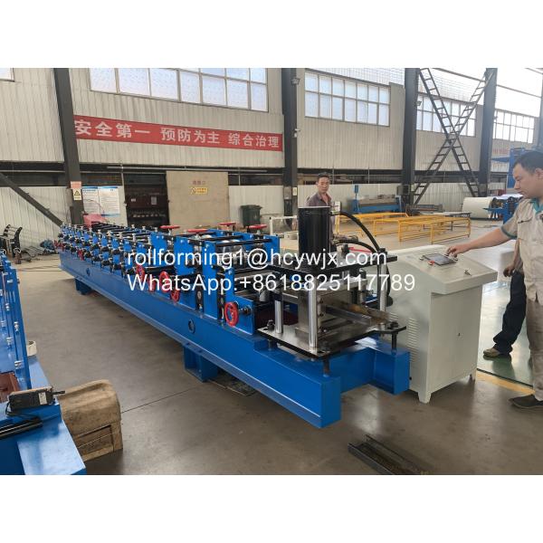 Cutting Full Automatic C Purlin Roll Forming Machine , Precision Roll Form Machines