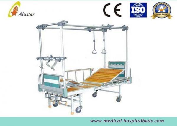 Quality Steel Bed Frame Double Column Hight Adjustable Orthopedic Traction Bed With Turning Table (ALS-TB03) for sale