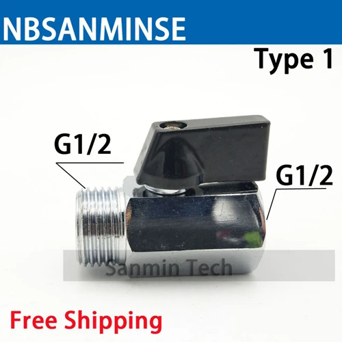 Ball Valve Air Compressor Parts G 1/2 G 1/8 1PC NBSANMINSE