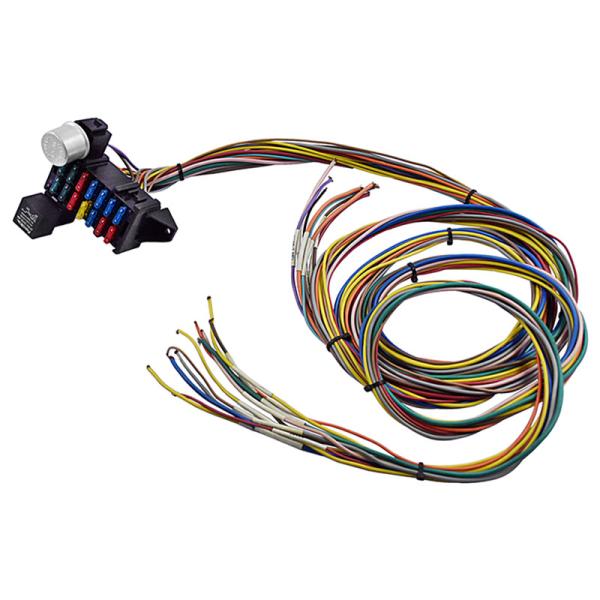 10 12 20 circuit fuse box universal custom wire harness automotive wire harness with 12 V relay for car or truck