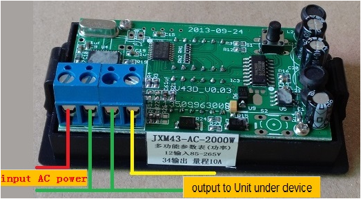 Dual LED AC Digital multiple power meter panel watt KWh power factor Voltage current electricity consumption frequency