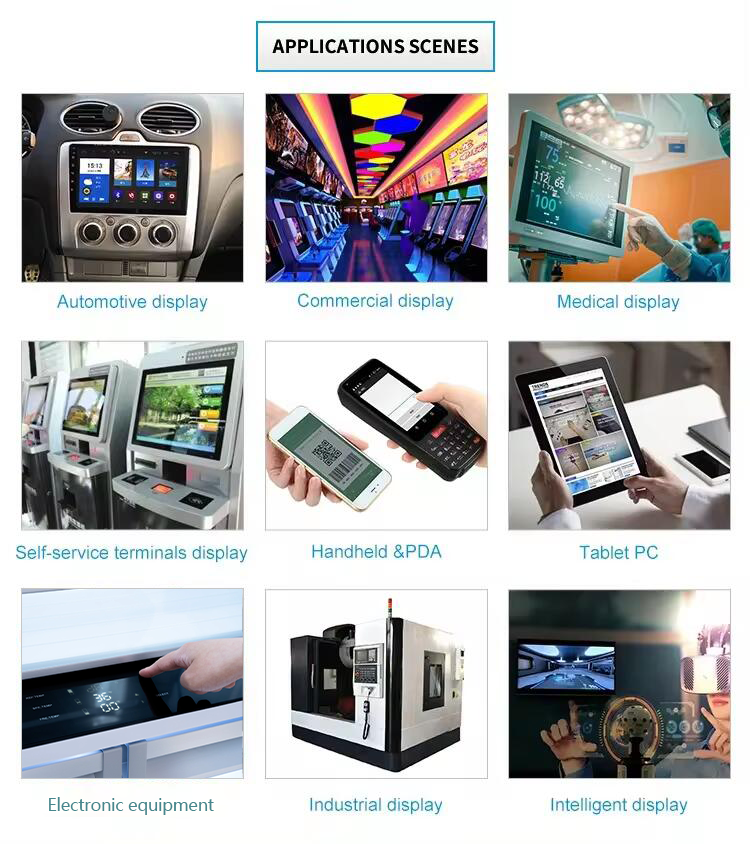 8 inch a-Si TFT-LCD B080UAN02.0 CELL industrial control screen rectangular screen lcd monitor new and original