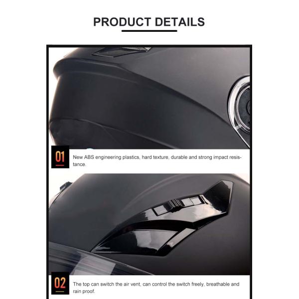 Custom ABS DOT Approved Modular Helmet for Motorcycle Anti-Collision and Breathable