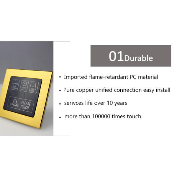 Hotel Silver Wireless Touch Doorbell Switch 2 Years Warranty