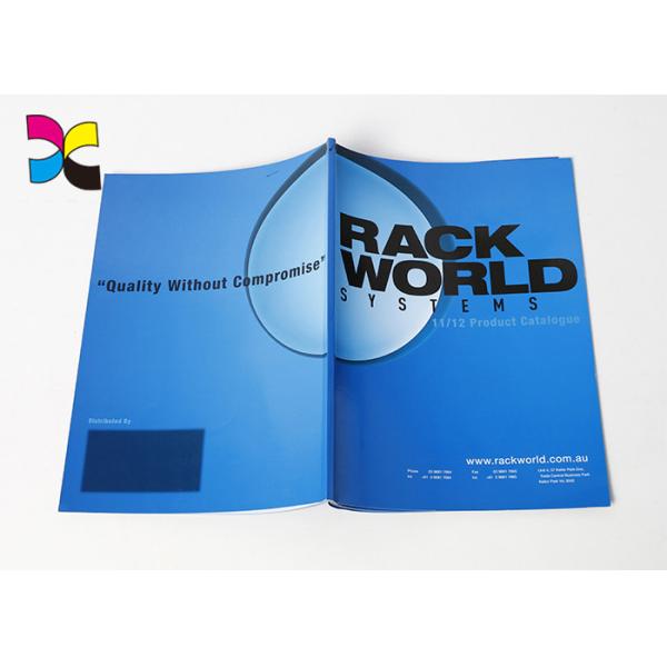 Soft Cover Custom Magazine Printing C2S Glossy Perfect Binding Propaganda Function