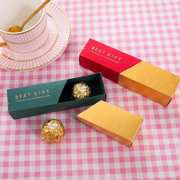 Custom Luxury Colorful Rigiding Lipstick Shaped Chocolate Box Paperboard Material