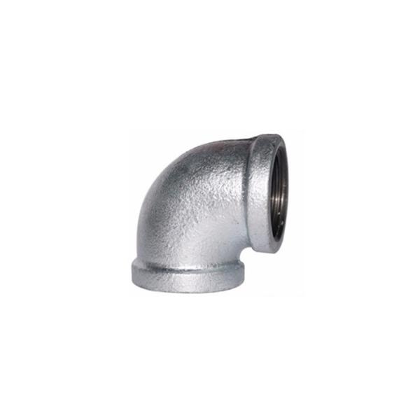 90 Malleable Iron Elbow BSPT Threaded Pipe Fitting For Fire Protection