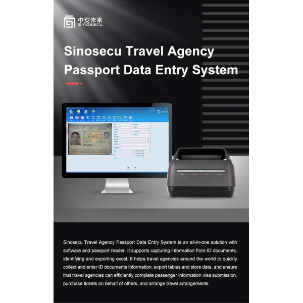 Data Processing Passport Data Entry System with HD 3.0 MP Camera and USB Interface