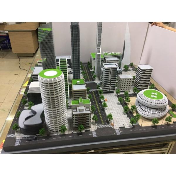 1 / 200 Scale Miniature 3D Max House Model Acrylic Plastic Material