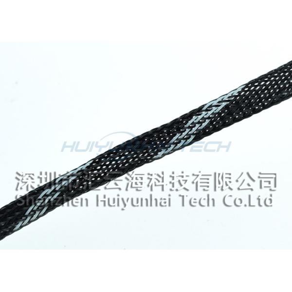 Durable Flexo Pet Braided Sleeving Flame Retardant High Melting Point