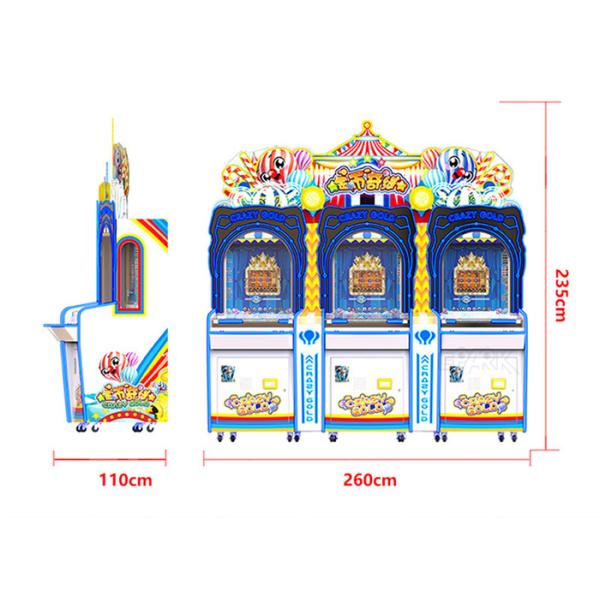 Tickets Redemption Game Machine 3 Players Gold Coin Lottery Games