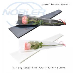 Buy cheap Perforated Pp Cellophane Plastic Flower Bouquet Sleeves Clear Customised Printed product