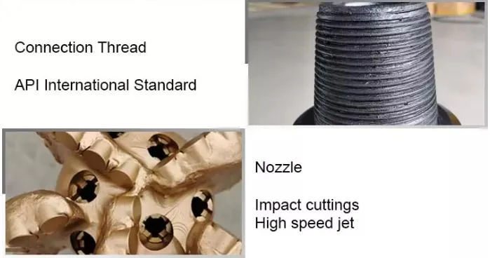 Rock Tungsten Carbide Bits Oil PDC Diamond Bits for Water Well