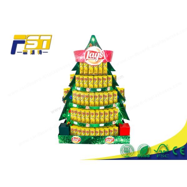 Waterproof Corrugated Cardboard Pallet Display Glossy Surface For Retail Promotion