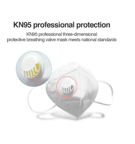 Multi Color Disposable Dust Masks With Valve Three Layer High Protction Level