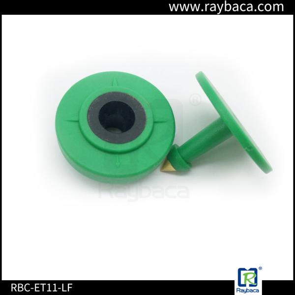 7.4g Round Shape Livestock Ear Tags / Small TPU Animal Rfid Tags