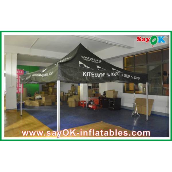 Yard Canopy Tent Black Outdoor Folding Tent , Giant Waterproof Tent With Aluminum Frame