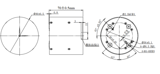 High Performance IMU Inertial Measurement Unit 8*7cm Size For Navigation Guidance