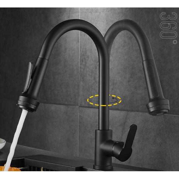 Splash Proof Kitchen Pull Out ODM Retro Bathroom Sink Faucets