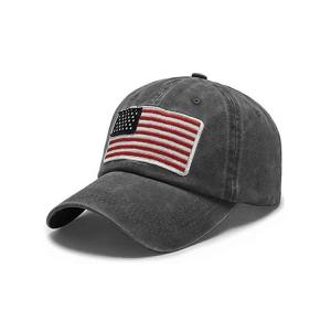 Buy cheap Trucker Curved Brim Six Panel Dad Cap Embroidered USA Logo product