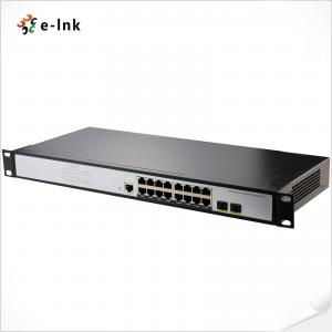 Buy cheap Enterprise L2 Managed Ethernet Switch 16 Port 1000Mbps RJ45 To 2 Port 100/1000X SFP product