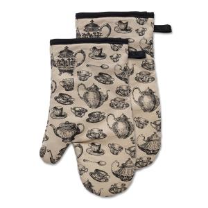 China Adult Customized Microwave Oven Gloves Cotton Material Heat Resistant on sale