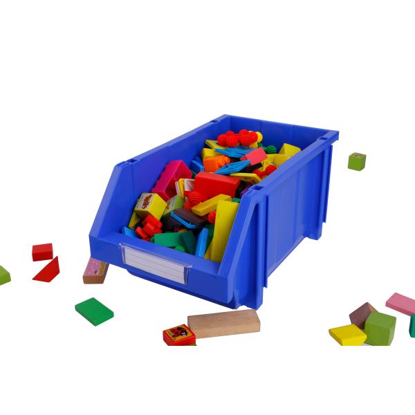 Foldable Stackable Plastic Storage Bin with Divider 214x370x175mm Multi-Function