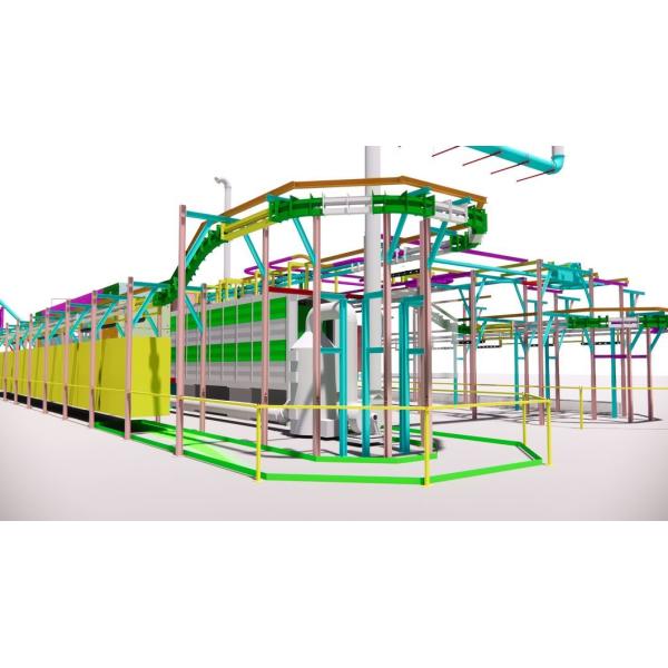PLC Control Unit Pretreatment Line for Electrophoresis/Electrophoretic Coating Made in by Hardware Spraying Equipment
