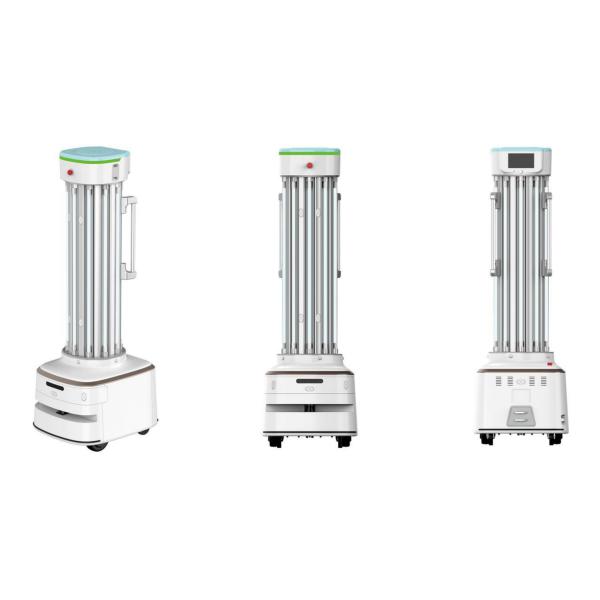 Automatic Charging Uv Light Robot Sterilizer Uvc Disinfection 2500W Schools