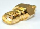 Buy cheap Brass MMCX RF Coaxial Connectors SMA Female To MMCX Male Adapter product