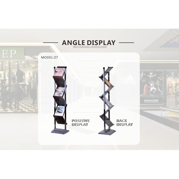 OEM 240X305mm Floor Standing Display Rack Double Sided Display Stand