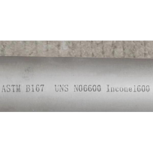 Astm B167 Alloy Seamless Pipe Uns N06600 Inconel 600 O.D31.8 X 2.9mmt X 2ml