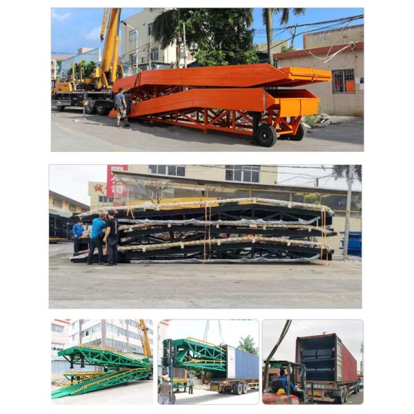 Temporary Loading Dock Ramp Hydraulic Ramp For Container Unloading