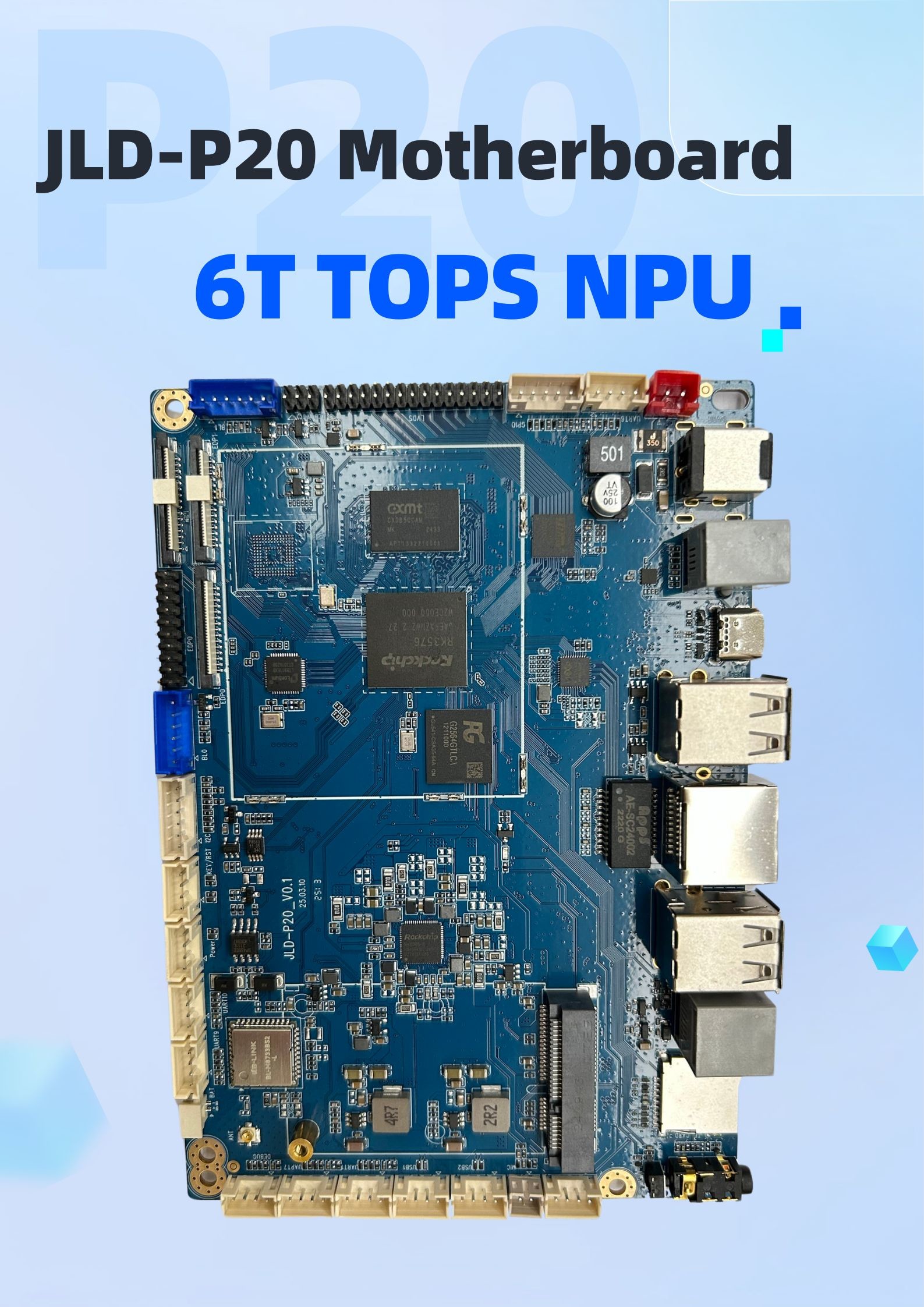 Main Board Android 11 System RK3576 POS Motherboard 6T TOPS NPU For POS Machine JLD-P20