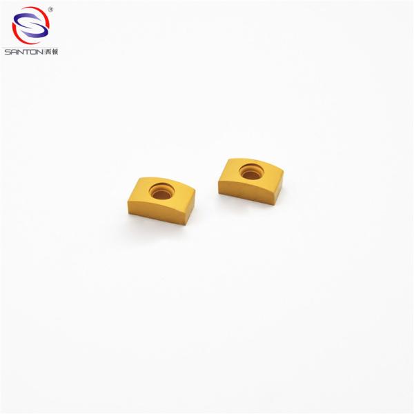 Buy cheap Cemented Ground Carbide Milling Inserts P30 With High Shock Resistance product