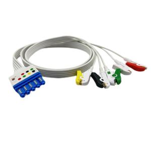 Buy cheap Compatible PH Disposable ECG Lead Wires 3 / 5 Lead 989803173131 product