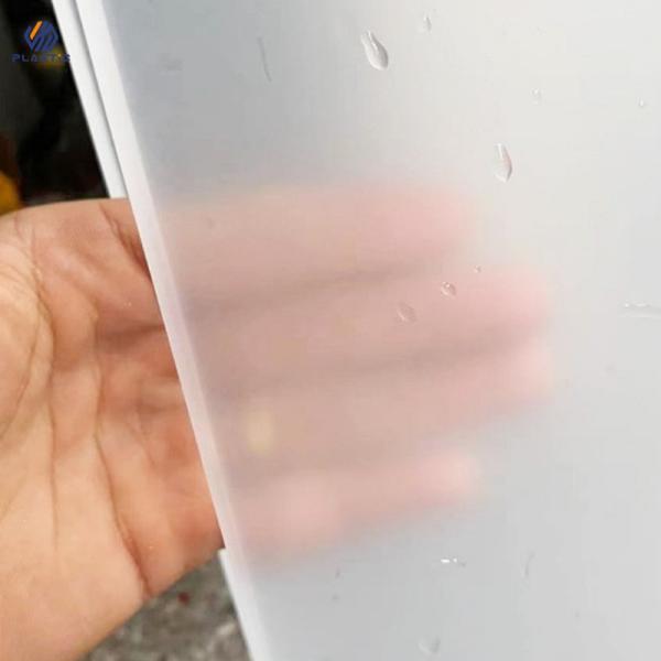 70% Light Transmission Matte Acrylic Sheet Frosted Surface Finish Perfect for Products