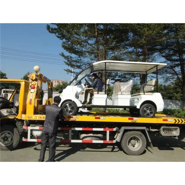 8 Seater Battery Powered Electric Patrol Car , Public Security Car 48V 4KW Green Energy