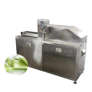 China Stainless steel aloe vera leaf peeling machine / automatic aloe vera gel extraction machine on sale