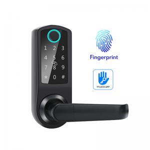 China Electronic Card Password WiFi Keyless Digital Smart Fingerprint Deadbolt Door Lock on sale