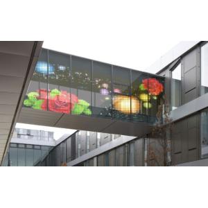 1R1G1B Transparent Glass Led Screen P5.6mm