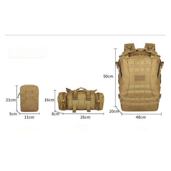 Functional Molle Tactical Backpack For Outdoor Mountaineering Sports Hiking