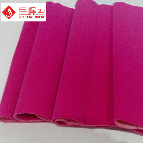 Rose Polyester Flocked Velvet Fabric Decorating 1.5m Width Plain Type