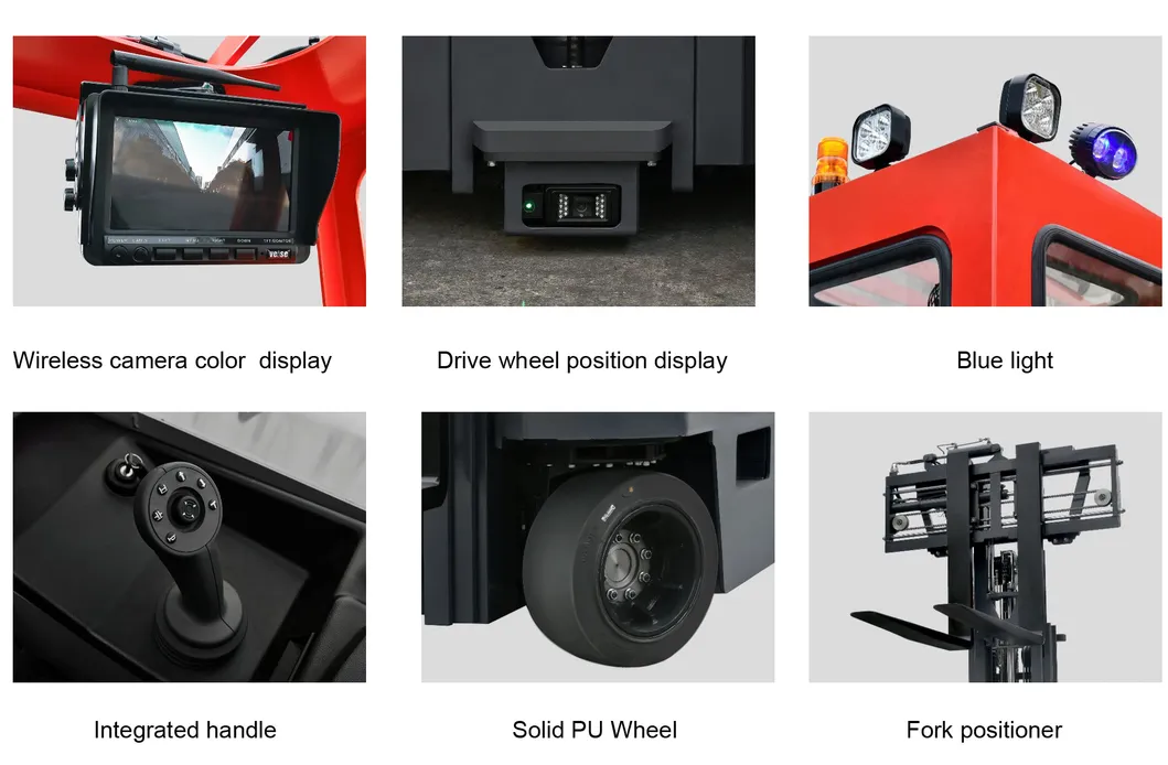 High Performance 3000kg Seated Multi-Directional Electric Forklift for Outdoor Bulk Cargo Yards