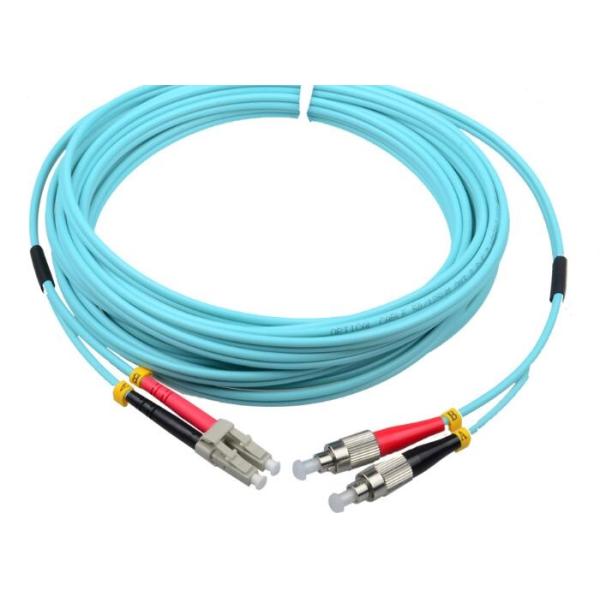 OM3 OM4 Fiber Optic Patch Cord Stability Length Customized With LC Connector