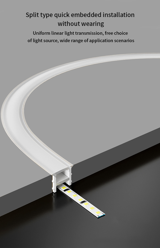 16*16mm LED Strip Silicone Cover For Indoor 10mm / 12mm Board Width