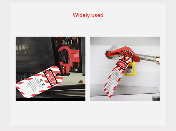 Industry Safety Padlocks Lockout Tagout , PVC Material Warning Lockout Tagout Tags