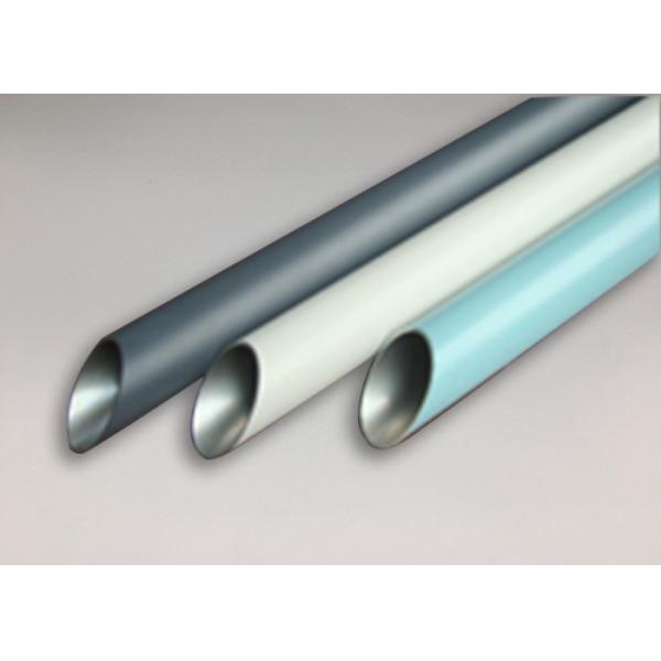 Quality High Intensity Aluminium Tube Profiles Bright Silver Anodized Weather Resistance for sale